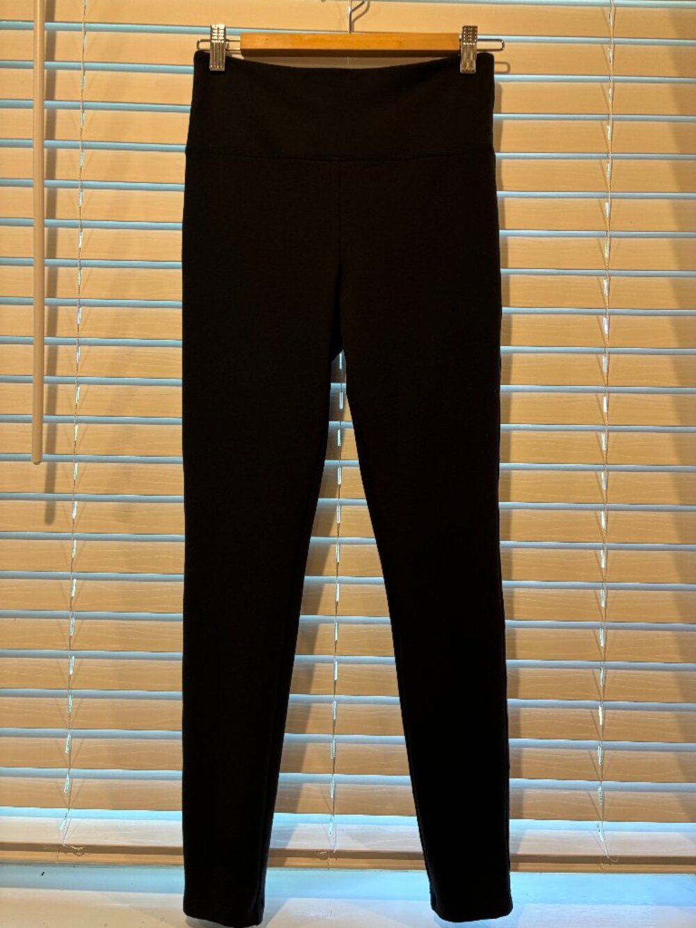 Max & Mia Wide Band Waist Black Leggings Sz S